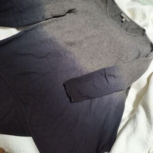 Neiman Marcus Gray and Black Ombre Sweater